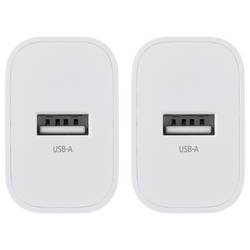 Intenso W5A white double pack Adaptér USB-C, USB A, 5 W, bílá