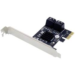 Conceptronic EMRICK 4-Port-SATA-PCIe-Adapter mit SATA-Kabel SATA řadič SATA PCIe