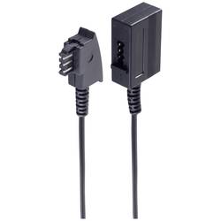 Shiverpeaks telefonní kabel [1x telefonní zástrčka TAE-F - 1x telefonní spojka TAE-F] 6 m černá