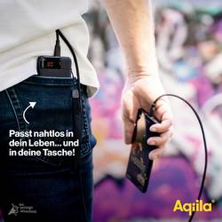 Aqiila Powerbird B5B powerbanka Li-Pol, 5000 mAh, USB-A, USB-C®, černá
