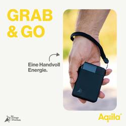 Aqiila Powerbird B5B powerbanka Li-Pol, 5000 mAh, USB-A, USB-C®, černá
