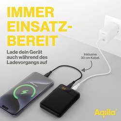 Aqiila Powerbird B5B powerbanka Li-Pol, 5000 mAh, USB-A, USB-C®, černá