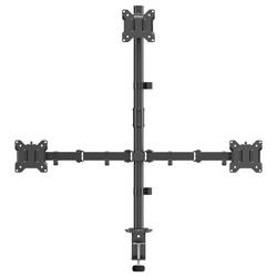SpeaKa Professional SP-MM-231 rameno na monitory 3 Displej: (s) 43,2 cm (17) - 81,3 cm (32) černá nastavitelná výška, naklápěcí, otočný, nakláněcí
