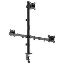 SpeaKa Professional SP-MM-231 rameno na monitory 3 Displej: (s) 43,2 cm (17) - 81,3 cm (32) černá nastavitelná výška, naklápěcí, otočný, nakláněcí