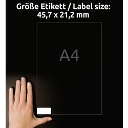 Avery-Zweckform L4736REV-25 univerzální etikety 45.7 x 21.2 mm papír bílá 1440 ks přemístitelné inkoustová tiskárna, laserová tiskárna, barevná laserová