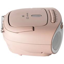Reflexion Tragbarer Radiorecorder RCR2260DAB/PK rádio s CD, DAB+, DAB, FM, AUX, CD, kazeta, USB, bílá, růžová