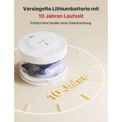 X-Sense SD19 detektor kouře vč. baterie s životností 10 let na baterii (Ø x v) 70 mm x 45 mm 1 ks