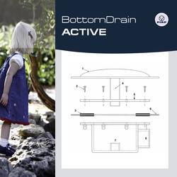 FIAP 2421 Bodenablauf Bottom Drain Active 110 mm odtok z jezírka (Ø x v) 390 mm x 230 mm 1 ks