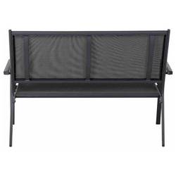 Siena Garden Tesoro M29539 zahradní lavička hliník, plast antracit (matný), černá, stříbrná