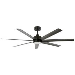 Lucci AIR Atlanta stropní ventilátor 52 W (Ø x v) 142 cm x 35 cm černá s dálkovým ovládáním