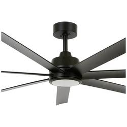 Lucci AIR Atlanta stropní ventilátor 52 W (Ø x v) 142 cm x 35 cm černá s dálkovým ovládáním