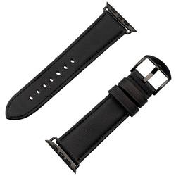 JT Berlin Watchband Wannsee náramek 42 mm, 44 mm, 45 mm, 49 mm M černá Watch Series 1, Watch Series 2, Watch Series 3, Watch Series 4, Watch Series 5, Watch