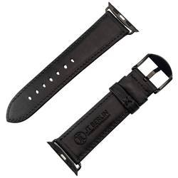 JT Berlin Watchband Wannsee náramek 42 mm, 44 mm, 45 mm, 49 mm M černá Watch Series 1, Watch Series 2, Watch Series 3, Watch Series 4, Watch Series 5, Watch