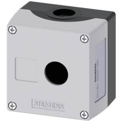 Siemens 3SU1801-0AA00-0AB1 3SU18010AA000AB1 prázdný kufřík 1 instalační pozice (Ø x v) 22 mm x 64 mm bez potisku šedá 1 ks