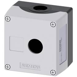 Siemens 3SU1801-0AA00-0AB1 3SU18010AA000AB1 prázdný kufřík 1 instalační pozice (Ø x v) 22 mm x 64 mm bez potisku šedá 1 ks
