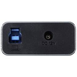 Renkforce RF-6027504 USB Hub 10 portů USB-A USB 3.1 Gen2 10 GBit/s lze spínat jednotlivě, s hliníkovým krytem stříbrnočerná RF-6027504