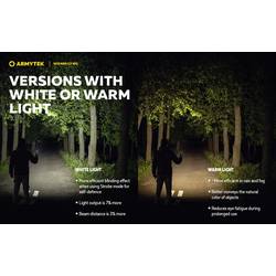 ArmyTek Wizard C2 WG Warm LED čelovka, napájeno akumulátorem, 1100 lm, 13 h, F09201W