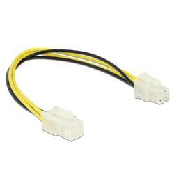 Delock napájecí kabel 0.3 m černá, bílá, žlutá