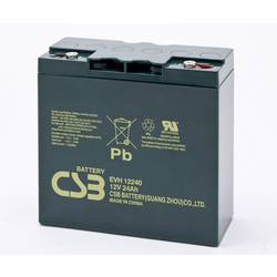 CSB Battery EVH 12240 EVH12240 olověný akumulátor 12 V 24 Ah olověný se skelným rounem (š x v x h) 181 x 170 x 76 mm šroubované M5 odolné proti více cyklům,