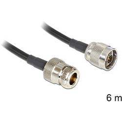 Delock pro Wi-Fi antény kabel [1x N zástrčka - 1x N zásuvka] 6 m černá