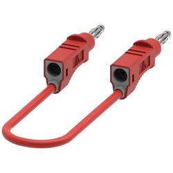 Electro PJP 2110-CD1-25R měřicí kabel banánková zástrčka banánková zástrčka 25 cm červená 1 ks