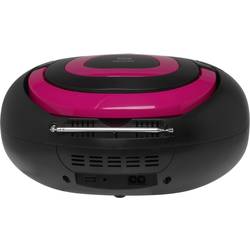 Denver TCL-212BT 111141300011 rádio s CD, FM, AUX, CD, USB, Bluetooth, ambient light, růžová