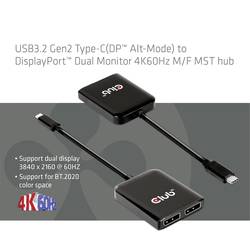club3D CSV-1555 USB-C® / DisplayPort adaptér černá 1.5 m