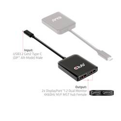 club3D CSV-1555 USB-C® / DisplayPort adaptér černá 1.5 m