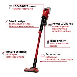 Einhell Power X-Change TE-SV 18 Li-Solo, 2347180 vysavač