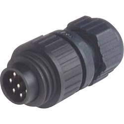 Hirschmann 934 126-100-1 kulatý faston zástrčka, rovná Série konektoru: CA Počet kontaktů: 6 + PE 1 ks