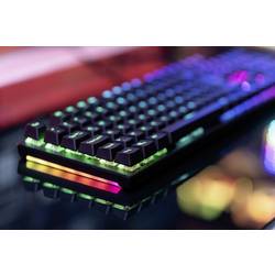 Surefire Gaming KingPin M2 kabelový, USB herní klávesnice německá, QWERTZ černá s podsvícením, tlačítka multimédií