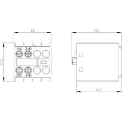 Siemens 3RH2911-1HA11 blok pomocných spínačů 1 ks
