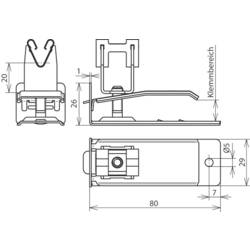 DEHN 206389 DLH DG H20 UK8 V2A Držák střešních kabelů 1 ks