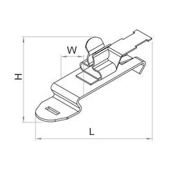 TRU COMPONENTS stínicí svorky Průměr svorky (max.) 8 mm pružinová ocel 1 ks