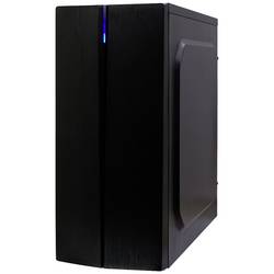 Inter-Tech B-48 midi tower PC skříň černá s větracími drážkami