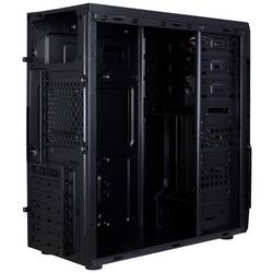 Inter-Tech B-48 midi tower PC skříň černá s větracími drážkami