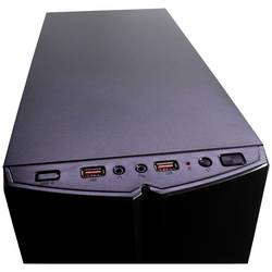 Inter-Tech B-48 midi tower PC skříň černá s větracími drážkami