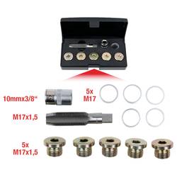 KS Tools 1504930 Sada šroubů se závitem a olejovými šrouby, 12 ks M17 x 1,5