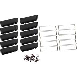 Hammond Electronics (d x š x v) 16 x 169 x 57 mm, hliník, černá, 10 ks