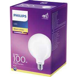 Philips LED 66514200 LED Energetická třída (EEK2021) D (A - G) E27 kulatý tvar 10.5 W = 100 W teplá bílá (Ø x d) 12.5 cm x 17.7 cm nestmívatelné 1 ks
