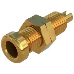 Hirschmann Test & Measurement BU 10 Au zdířka pro banánek zásuvka, vestavná vertikální Ø pin: 4 mm zlatá 1 ks