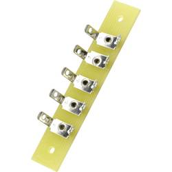 TRU COMPONENTS pájecí lišta jednořadá Počet pólů 5 epoxid (d x š x v) 59 x 10 x 1.6 mm 1 ks