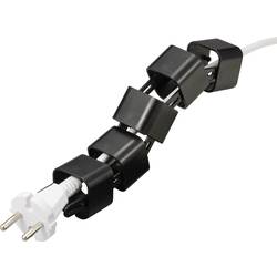 TRU COMPONENTS Modulární držák kabelu TC-12533288 plast ABS černá 35 mm Množství: 15 ks