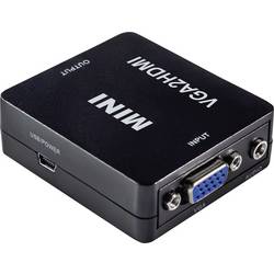 Maxtrack CS40L VGA / HDMI adaptér [1x VGA zásuvka, jack zásuvka 3,5 mm - 1x HDMI zásuvka] černá