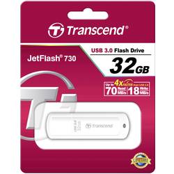 Transcend JetFlash® 730 USB flash disk 32 GB bílá TS32GJF730 USB 3.2 (Gen 1x1)