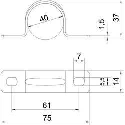 OBO Bettermann 1018396 Upevňovací objímka 1 ks kov