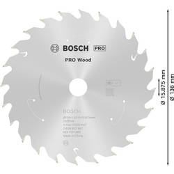 Bosch Accessories 2608837667 2608837667 tvrdokovový pilový kotouč 136 x 15.875 mm Počet zubů (na palec): 24 1 ks