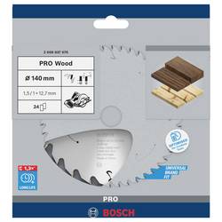 Bosch Accessories Bosch Power Tools 2608837670 tvrdokovový pilový kotouč 140 x 12.7 mm Počet zubů (na palec): 24 1 ks