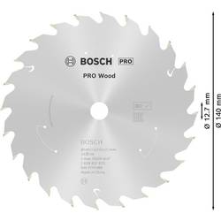 Bosch Accessories Bosch Power Tools 2608837670 tvrdokovový pilový kotouč 140 x 12.7 mm Počet zubů (na palec): 24 1 ks