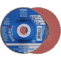 PFERD TOOLS 67654100 PFF 100 A-COOL 40 SG INOX+ALU/16,0 vějířovitý brusný kotouč Průměr 100 mm Ø otvoru 16 mm Zrnitost 40 hliník, neželezné kovy, nerezová ocel